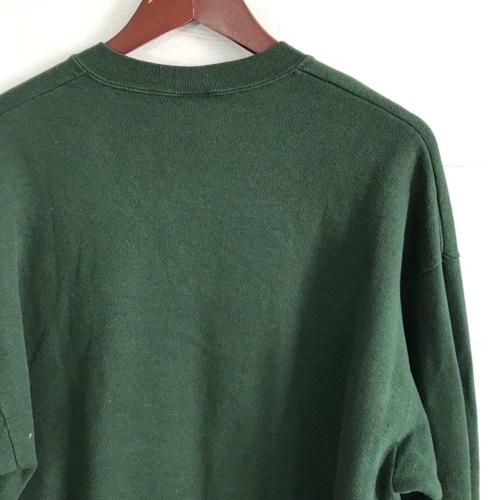 Jerzees Green Embroidered Mistletoe Sweater - Picture 6 of 6